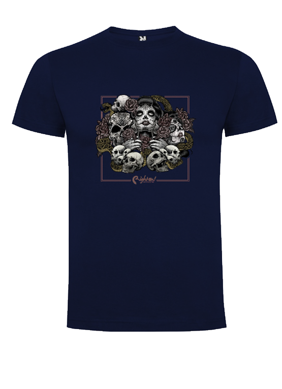 T-shirt DEATH TOUCH Navy Blue